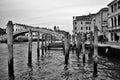 Venetian panorama, portrait in black and white, the historic and romantic city gives photographers countless points of focus.