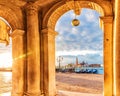 Venetian pier by San Giorgio Maggiore Island, Venice, Italy Royalty Free Stock Photo