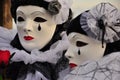 Venetian Pierrot masks