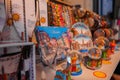 Venetian Souvenirs Displayed in Well-Lit Travel Store Interior