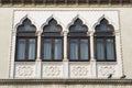 Venetian-style windows Royalty Free Stock Photo