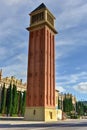 Venetian Tower - Barcelona, Spain Royalty Free Stock Photo