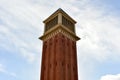 Venetian Tower - Barcelona, Spain Royalty Free Stock Photo