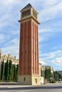 Venetian Tower - Barcelona, Spain Royalty Free Stock Photo