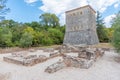 Venetian tower at Butrint national park in Albania Royalty Free Stock Photo