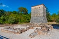 Venetian tower at Butrint national park in Albania Royalty Free Stock Photo