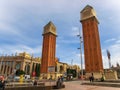 The Venetian Towers in Square of Spain, Barcelona