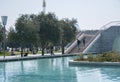 The Venetian water channels in Baku city on the sea embankment