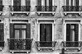 Venetian Windows, Italy Royalty Free Stock Photo