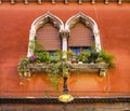 Venetian Windows Neighborhoods Venice Italy Royalty Free Stock Photo