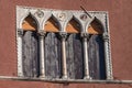 Venetian windows with shutters Royalty Free Stock Photo