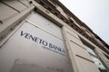 Veneto Banca logo on their office for Zagreb.