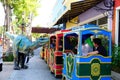 The venezia building landmark tourist attraction show dinosaur for children in playland in Huahin,Thailand