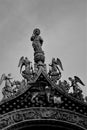 Venezia, Italia, December 28, 2018 Lion of the Basilica of San Marco, detail Royalty Free Stock Photo