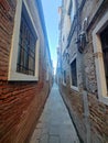 Venezia Italia walking through the city old buildings Royalty Free Stock Photo