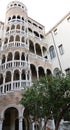 Venezia, VE, Italy - December 31, 2015:Palace with Spiral Staircase called Palazzo Contarini del Bovolo Royalty Free Stock Photo