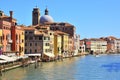 Venezia,Canal Grande,Santa Lucia-Italian villages,towns and cities Royalty Free Stock Photo