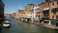 Venezia - Vista sul canale d`acqua e architettura tipica delle case Royalty Free Stock Photo