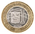Venezuela bolivar coin Royalty Free Stock Photo