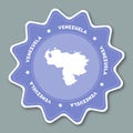 Venezuela, Bolivarian Republic of map sticker in.