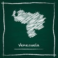 Venezuela, Bolivarian Republic of outline vector.