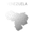 Venezuela, Bolivarian Republic of polygonal. Royalty Free Stock Photo