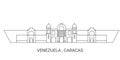 Venezuela , Caracas travel landmark vector illustration