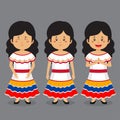 Venezuela Character with Various Expression