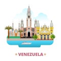 Venezuela country design template Flat cartoon sty