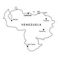 Venezuela country map