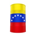 Venezuela Flag Oil Barrel