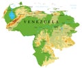 Venezuela highly detailed physical map