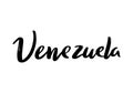 Venezuela Lettering.