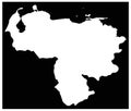 Venezuela map - Bolivarian Republic of Venezuela Royalty Free Stock Photo