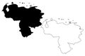 Venezuela map vector