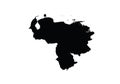 Venezuela outline map country shape