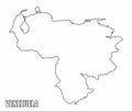 Venezuela outline map