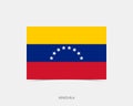 Venezuela Rectangle flag icon with shadow