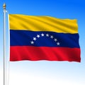 Venezuela, Republica Bolivariana national waving flag