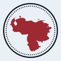 Venezuela round stamp.
