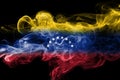 Venezuela smoke flag Royalty Free Stock Photo