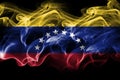 Venezuela smoke flag Royalty Free Stock Photo