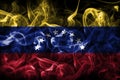 Venezuela smoke flag Royalty Free Stock Photo