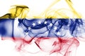 Venezuela smoke flag Royalty Free Stock Photo