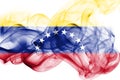 Venezuela smoke flag Royalty Free Stock Photo