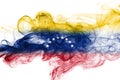 Venezuela smoke flag Royalty Free Stock Photo