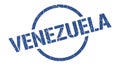 Venezuela stamp. Venezuela grunge round isolated sign.