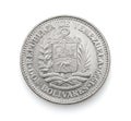 Venezuela two bolivar coin Royalty Free Stock Photo