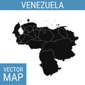 Venezuela vector map with title