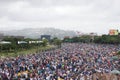 Venezuelan people protesting against Maduro